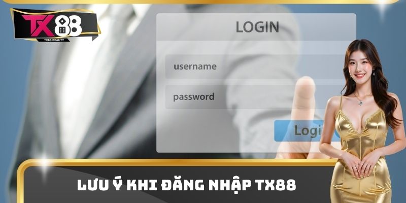 Lưu ý khi đăng nhập TX88